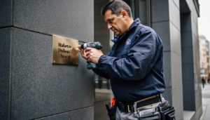 Installer plaque avocat