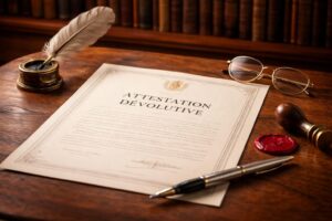 découvrez l'importance de l'attestation dévolutive, un document essentiel pour faciliter la gestion et la transmission des héritages en toute légalité.