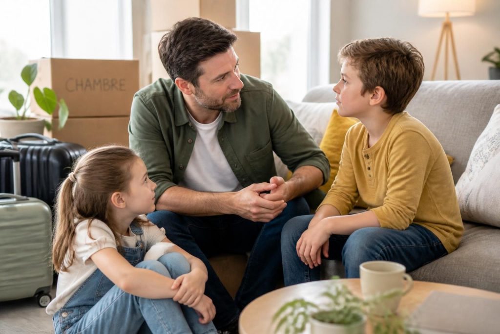 découvrez comment gérer la garde alternée lors d'un déménagement parental et apprendre à bien communiquer avec vos enfants pour les accompagner au mieux.